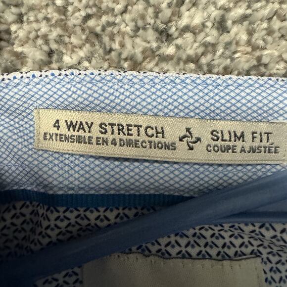 C-Lab NYC Slim Fit Dress Shirt Size Small Preppy Office Formal Comfort Stretch - Picture 6 of 12